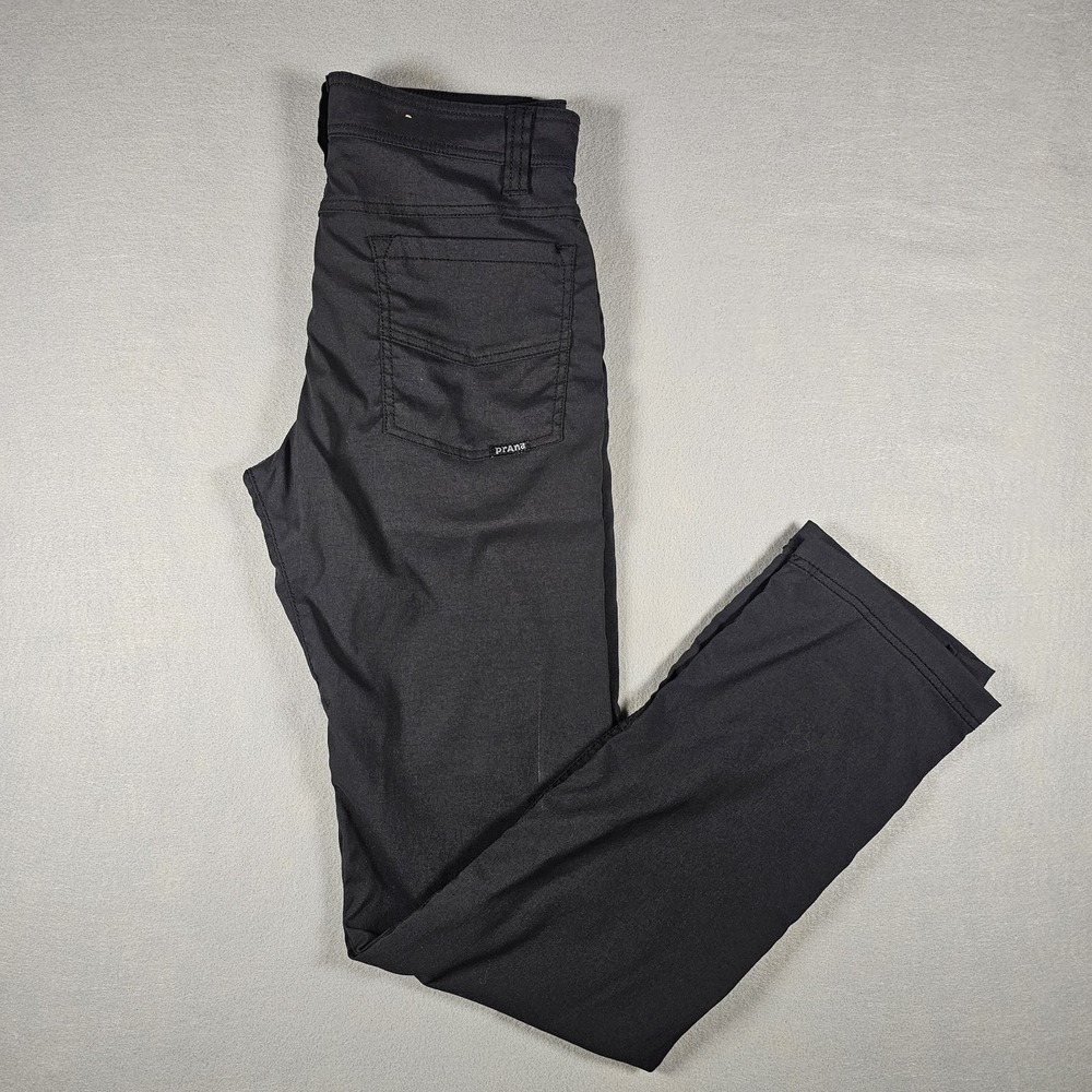 prAna Brion Pants Mens 28x32 Black Slim Fit Stretch Nylon Outdoor Travel